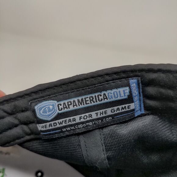 Cap America Golf Irish Mechanical Services Strapback Hat Black Adjustable - Picture 11 of 12